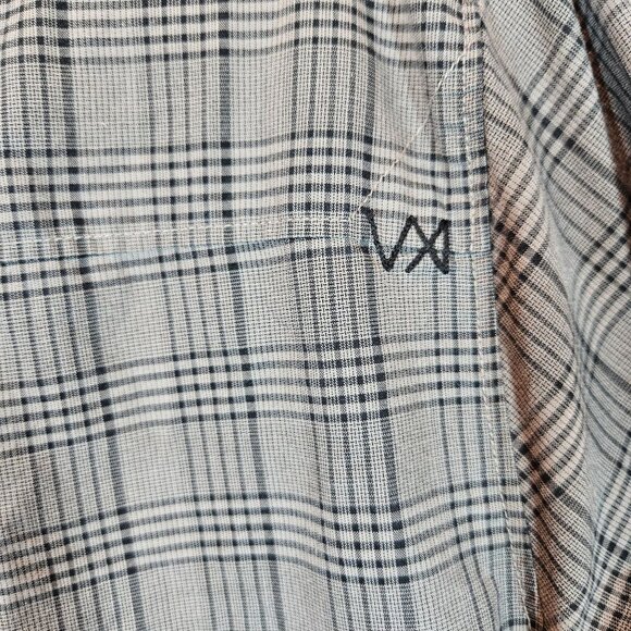 5.11 Tactical Gray Plaid Mens L  Long Sleeve Snap close Shirt business casual - Picture 6 of 13